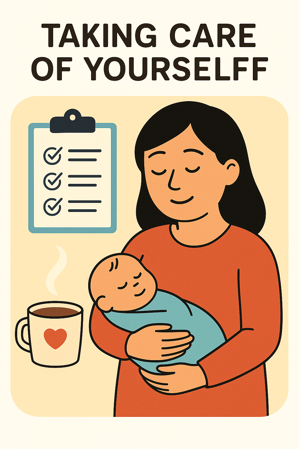 Parent taking a moment for self-care and stress relief